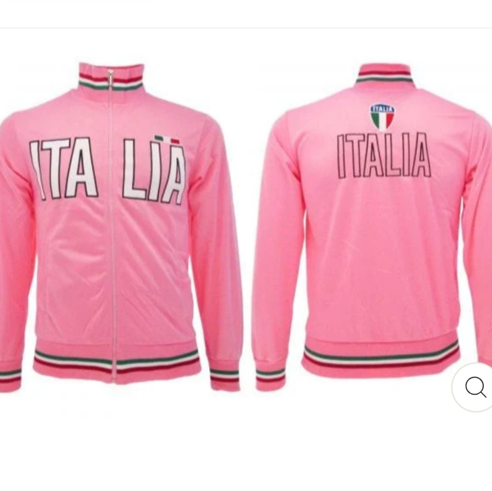 Venezia Italia Embroidered Track Full Zip Jacket